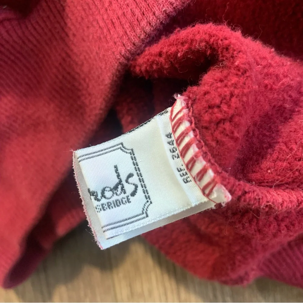 Vintage 90’s Harrods Burgundy Sweatshirt - Picture 11 of 17